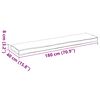 vidaXL Μαξιλάρι παλέτας Μπορντό 180 x 40 x 8 εκ. Ύφασμα Oxford