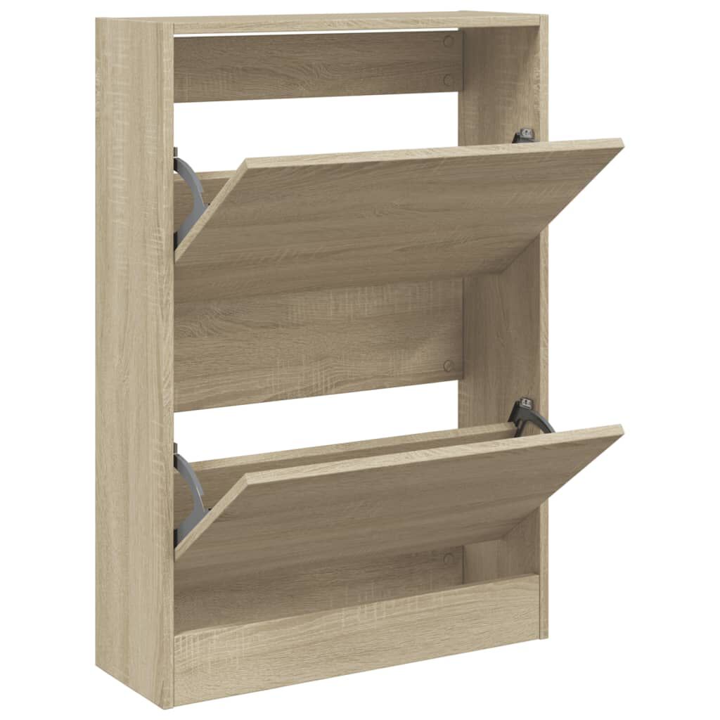 vidaXL Παπουτσοθήκη Sonoma Δρυς 60x21x87,5 εκ. από Επεξεργασμένο Ξύλο