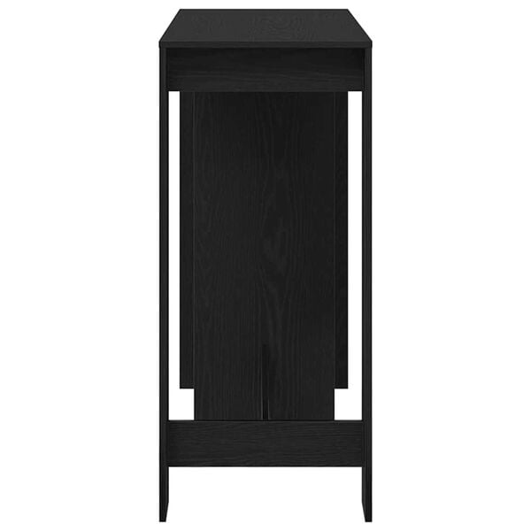 vidaXL Τραπέζι μπαρ Μαύρη Οξυά 124 x 46 x 103.5 εκ Επεξεργασμένο ξύλο