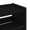 Ράφι παπουτσιών vidaXL Μαύρο 60x25x62 cm Κατασκευασμένο ξύλο