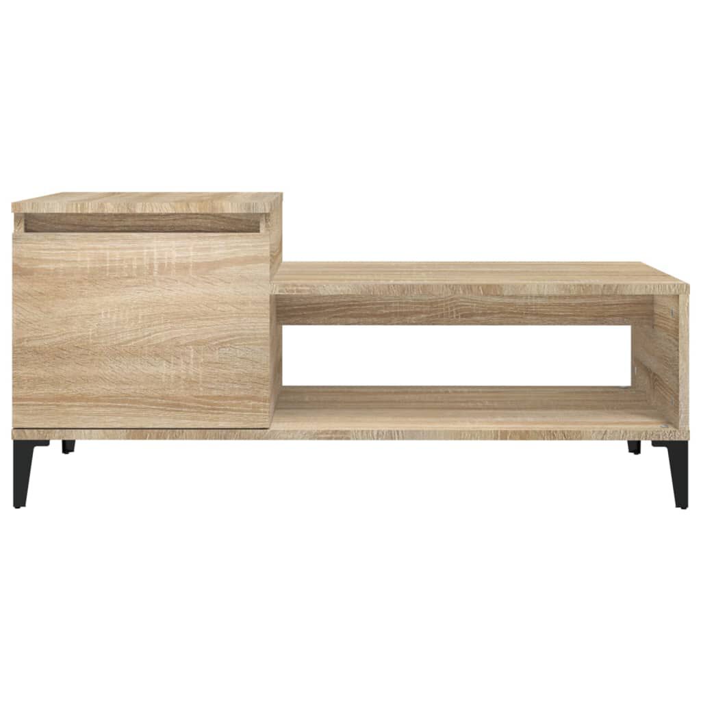vidaXL Τραπεζάκι Σαλονιού Sonoma Δρυς 100x50x45 εκ. Επεξεργασμένο Ξύλο