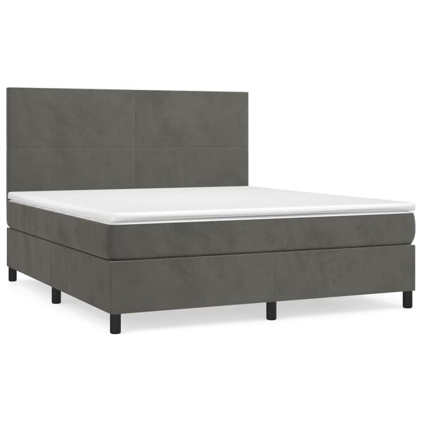 vidaXL &Kappa;&rho;&epsilon;&beta;ά&tau;&iota; Boxspring &mu;&epsilon; &Sigma;&tau;&rho;ώ&mu;&alpha; &Sigma;&kappa;&omicron;ύ&rho;&omicron; &Gamma;&kappa;&rho;&iota; 180x200 &epsilon;&kappa;. &Beta;&epsilon;&lambda;&omicron;ύ&delta;&iota;&nu;&omicron;