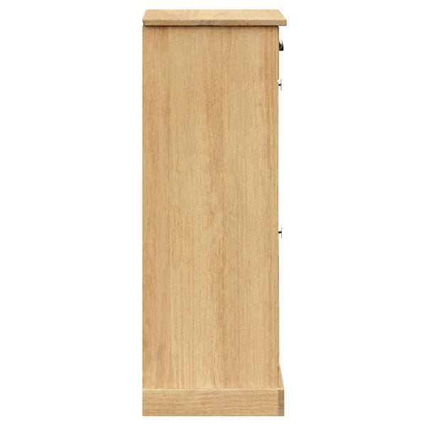 vidaXL Παπουτσοθήκη VIGO 60 x 35 x 96 εκ. από Μασίφ Ξύλο Πεύκου