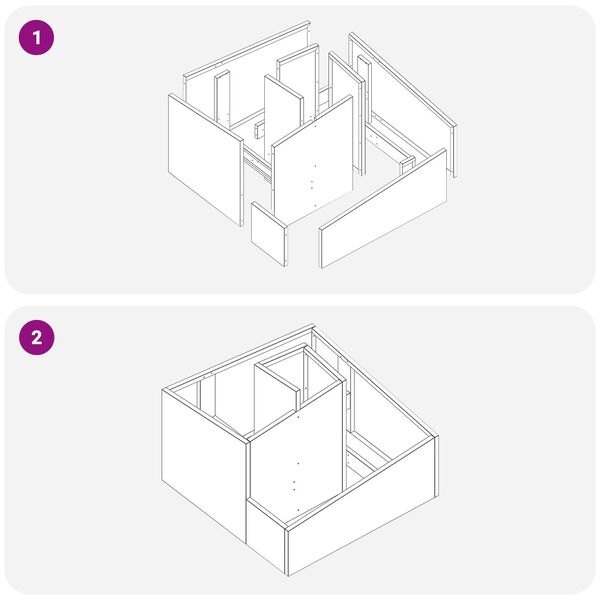 vidaXL Γλάστρα Κήπου Λευκό 60 x 60 x 50 εκ Ατσάλι