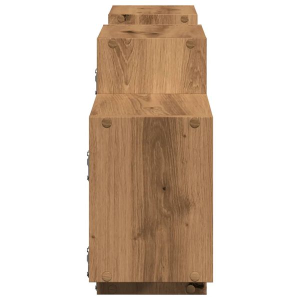 vidaXL Ράφι Τοίχου Αρτισιανή Δρυς 129x18x42 εκ. από Επεξεργασμένο Ξύλο