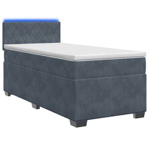 vidaXL &Kappa;&rho;&epsilon;&beta;ά&tau;&iota; Box Spring &mu;&epsilon; &Sigma;&tau;&rho;ώ&mu;&alpha; &kappa;&alpha;&iota; LED &Sigma;&kappa;&omicron;ύ&rho;&omicron; &Gamma;&kappa;&rho;&iota; 80 x 200 cm