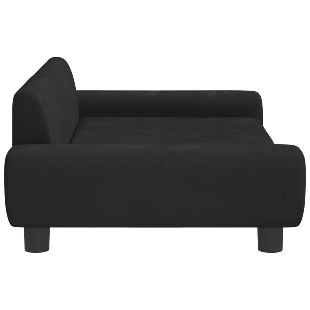 vidaXL Καναπές Παιδικός Μαύρο 100 x 54 x 33 εκ. από Βελούδο