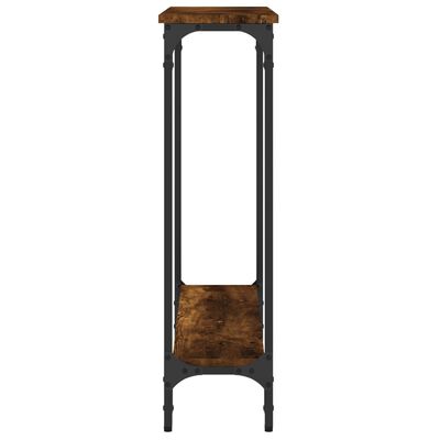 vidaXL Τραπέζι Κονσόλα Καπνιστή Δρυς 75x22,5x75 εκ. Επεξεργ. Ξύλο