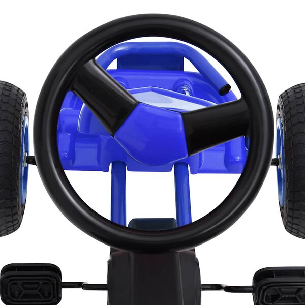 vidaXL Go Kart με Πετάλια και Λάστιχα Πεπιεσμένου Αέρα Μπλε