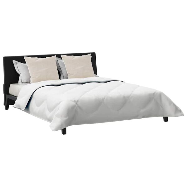 vidaXL Πάπλωμα με μαξιλάρι 3 pcs Λευκό 200 x 200 cm Μικροΐνες