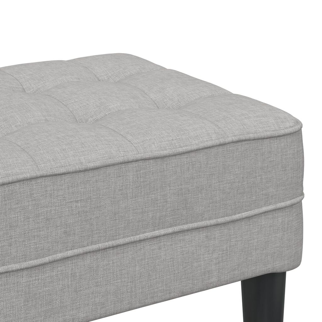 vidaXL Παγκάκι Cloud Γκρι 113x57x39 εκ. Υφάσματος