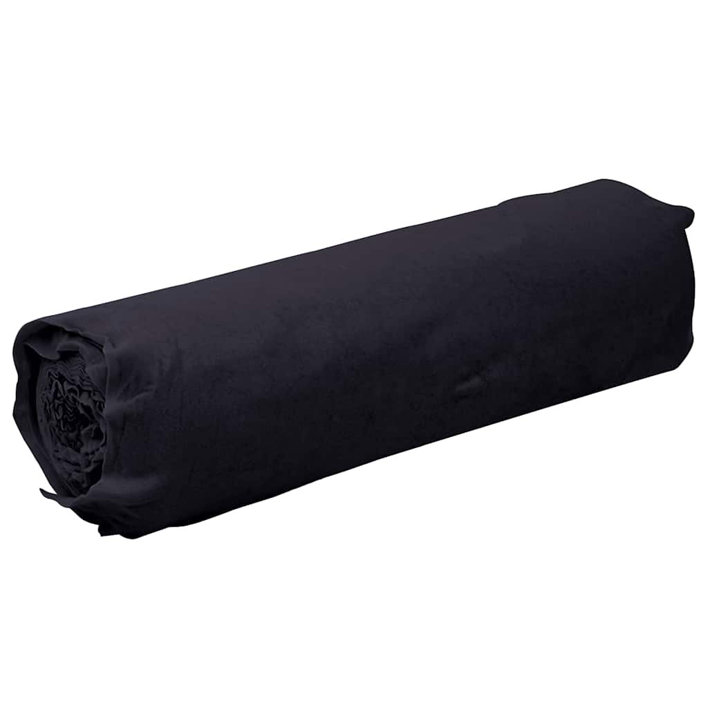 vidaXL Μεμβράνη με Γεωύφασμα Μαύρη 1 x 50 μ. Πολυεστερικές Ίνες