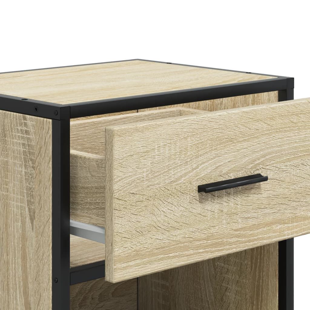 vidaXL Κομοδίνα Sonoma Δρυς 40x31x50 εκ. Επεξεργασμένο Ξύλο