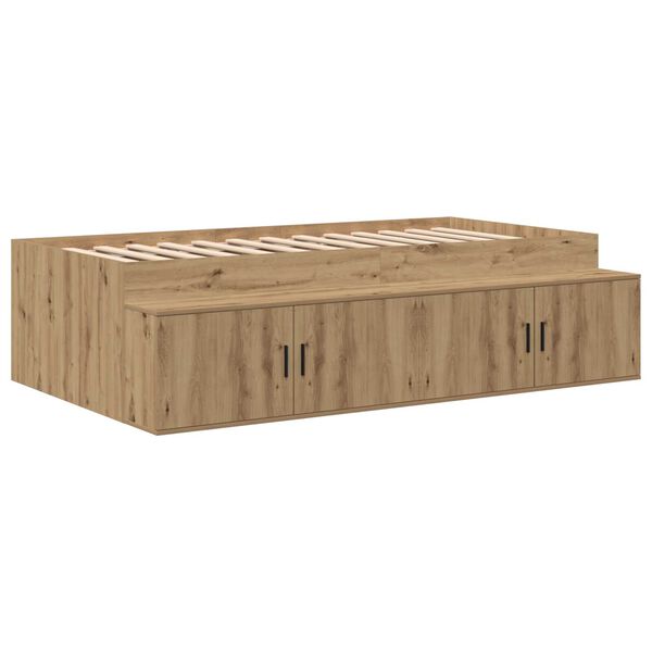 vidaXL Κρεβάτι με Αποθήκευση Artisan Oak 90x190 εκ.