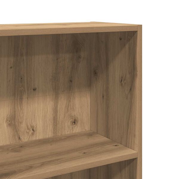 vidaXL Βιβλιοθήκη Αρτισιανή Δρυς 60x24x176 εκ. από Επεξεργασμένο Ξύλο