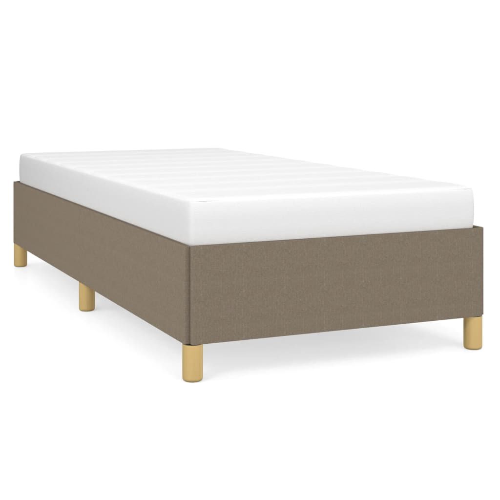 vidaXL Σκελετός Κρεβατιού Χωρίς Στρώμα Taupe 100 x 200 εκ. Υφασμάτινο