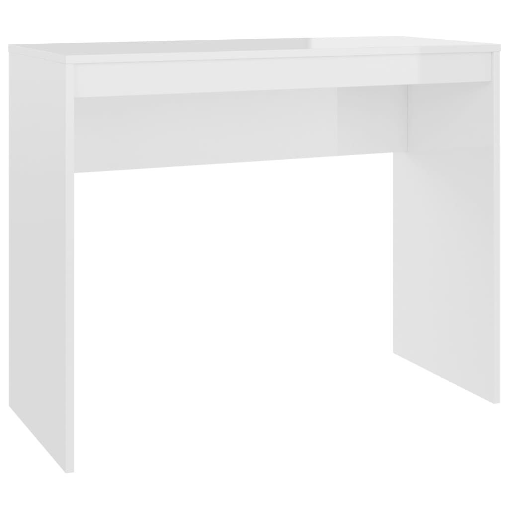 vidaXL Γραφείο Γυαλιστερό Λευκό 90x40x72 εκ. Επεξεργασμένο Ξύλο