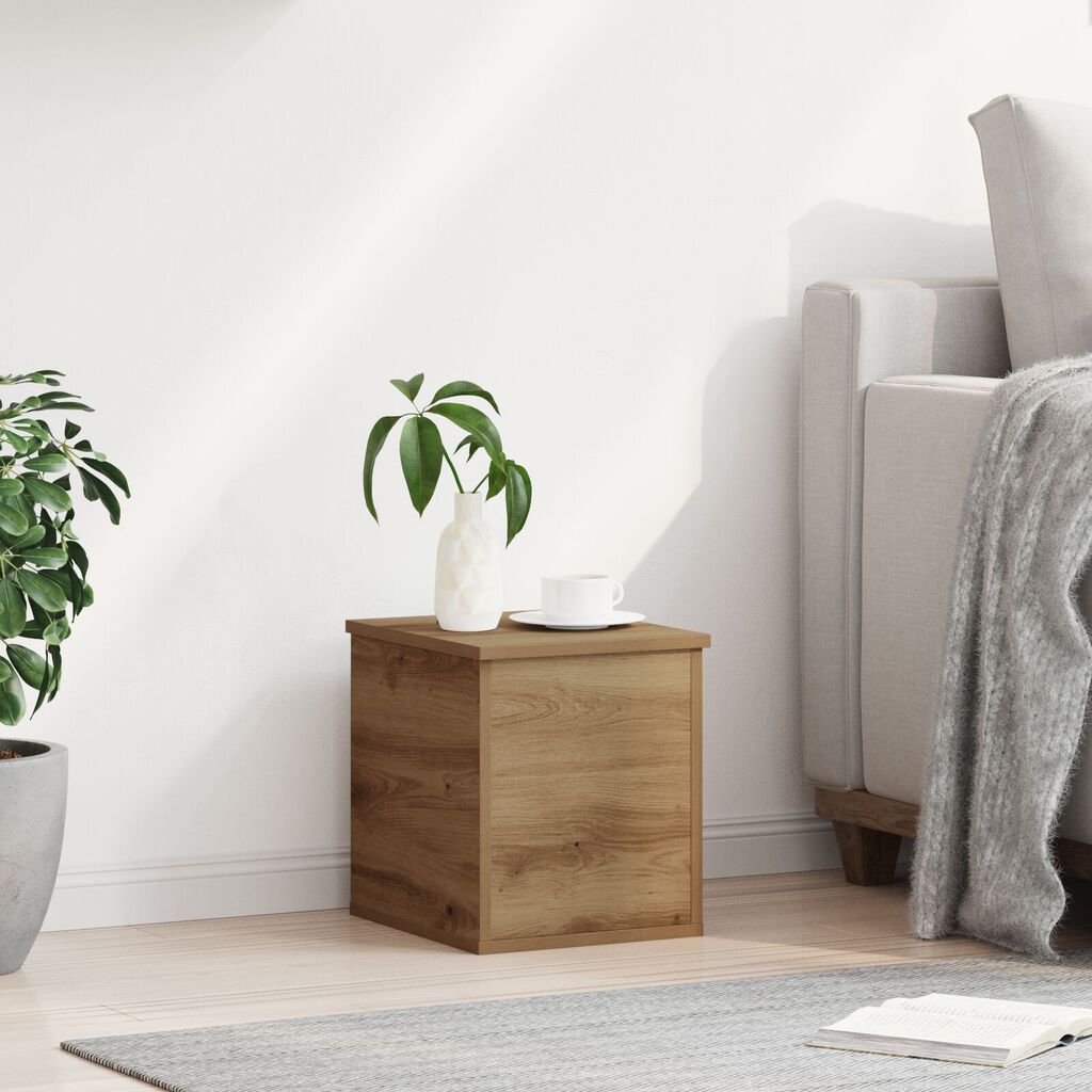 vidaXL Κουτί Αποθήκευσης Artisan Oak 30x35x35 εκ, Φτιαγμένο από Επεξεργασμένο Ξύλο