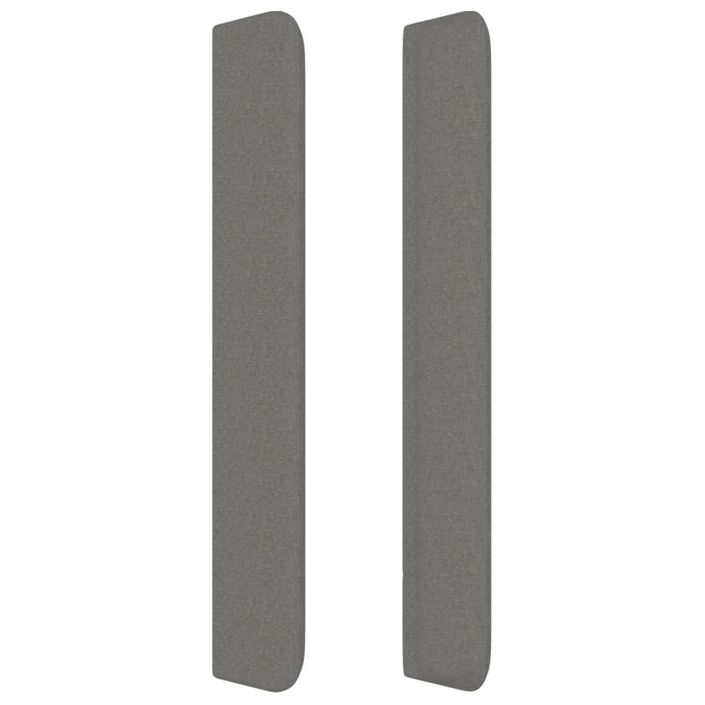 vidaXL Κεφαλάρι με Πτερύγια Σκούρο Γκρι 83x16x118/128 εκ. Υφασμάτινο