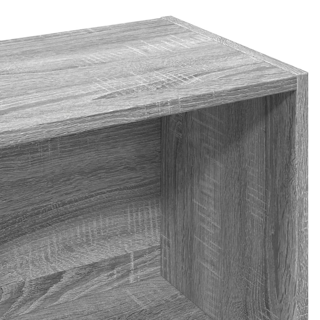 vidaXL Βιβλιοθήκη Γκρι Sonoma 57x28,5x174 εκ. από Επεξεργασμένο Ξύλο