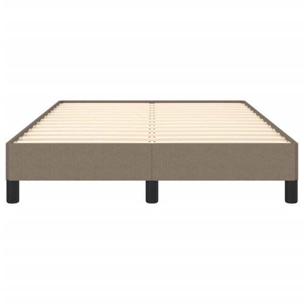 vidaXL Σκελετός Κρεβατιού Χωρίς Στρώμα Taupe 120x200 εκ. Υφασμάτινο