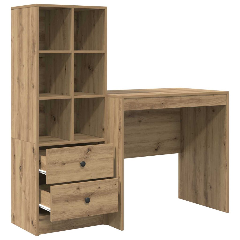 vidaXL Γραφείο με Αποθήκευση Artisan Oak Επεξεργασμένο Ξύλο