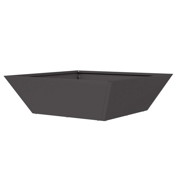 vidaXL Γλάστρα Κήπου 5 pcs Μαύρο 50 x 50 x 15 cm Ατσάλι