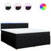 vidaXL &Kappa;&rho;&epsilon;&beta;ά&tau;&iota; Boxspring &mu;&epsilon; &Sigma;&tau;&rho;ώ&mu;&alpha; &Mu;&alpha;ύ&rho;&omicron; 180x200 &epsilon;&kappa;. &Upsilon;&phi;&alpha;&sigma;&mu;ά&tau;&iota;&nu;&omicron;