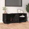 vidaXL Έπιπλο Τηλεόρασης Μαύρο 105x34x40 εκ. από Μασίφ Ξύλο Πεύκου