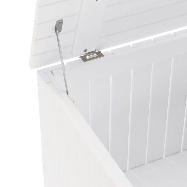 vidaXL Κουτί Αποθήκευσης με Καπάκι RANA Λευκό 60x49x54εκ. Μασίφ Πεύκο