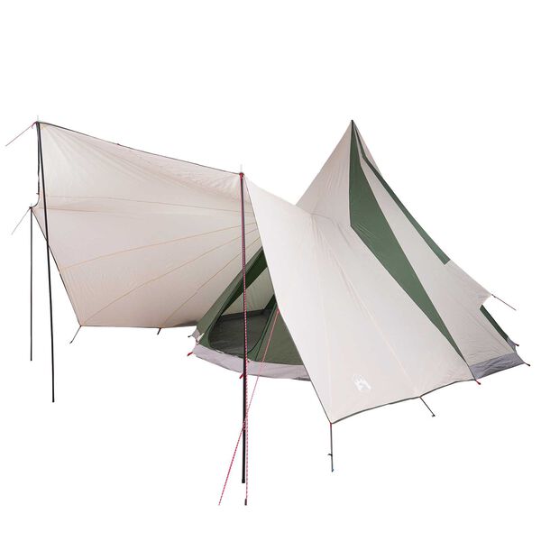 vidaXL Οικογενειακή Τέντα Tipi Πράσινη Waterproof για 12 Άτομα