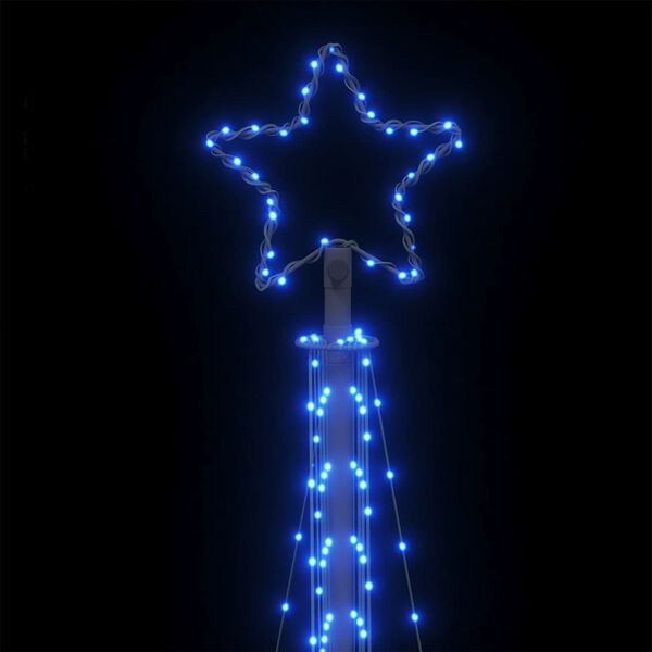 vidaXL Χριστουγεννιάτικο δέντρο LED 495 LED μπλε 300,5 εκ.