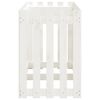 vidaXL Ζαρντινιέρα Υπερυψωμένη Σχ Φράχτη Λευκή 150x50x70εκ Μασίφ Πεύκο