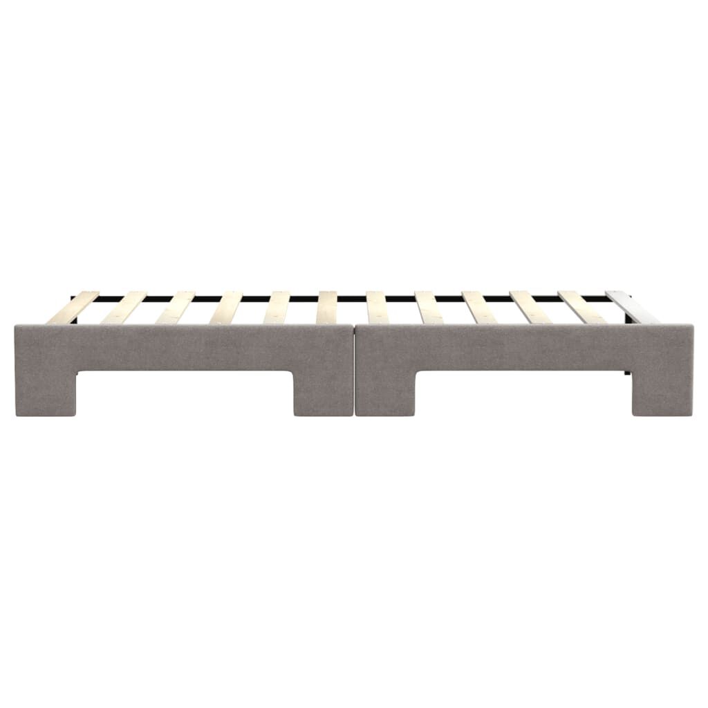 vidaXL Καναπές Κρεβάτι Συρόμενος Taupe 80 x 200 εκ. Υφασμάτινος