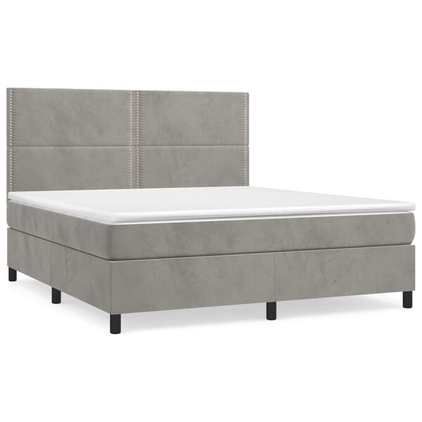 vidaXL &Kappa;&rho;&epsilon;&beta;ά&tau;&iota; Boxspring &mu;&epsilon; &Sigma;&tau;&rho;ώ&mu;&alpha; &Alpha;&nu;&omicron;&iota;&chi;&tau;ό &Gamma;&kappa;&rho;&iota; 180x200 &epsilon;&kappa;. &Beta;&epsilon;&lambda;&omicron;ύ&delta;&iota;&nu;&omicron;