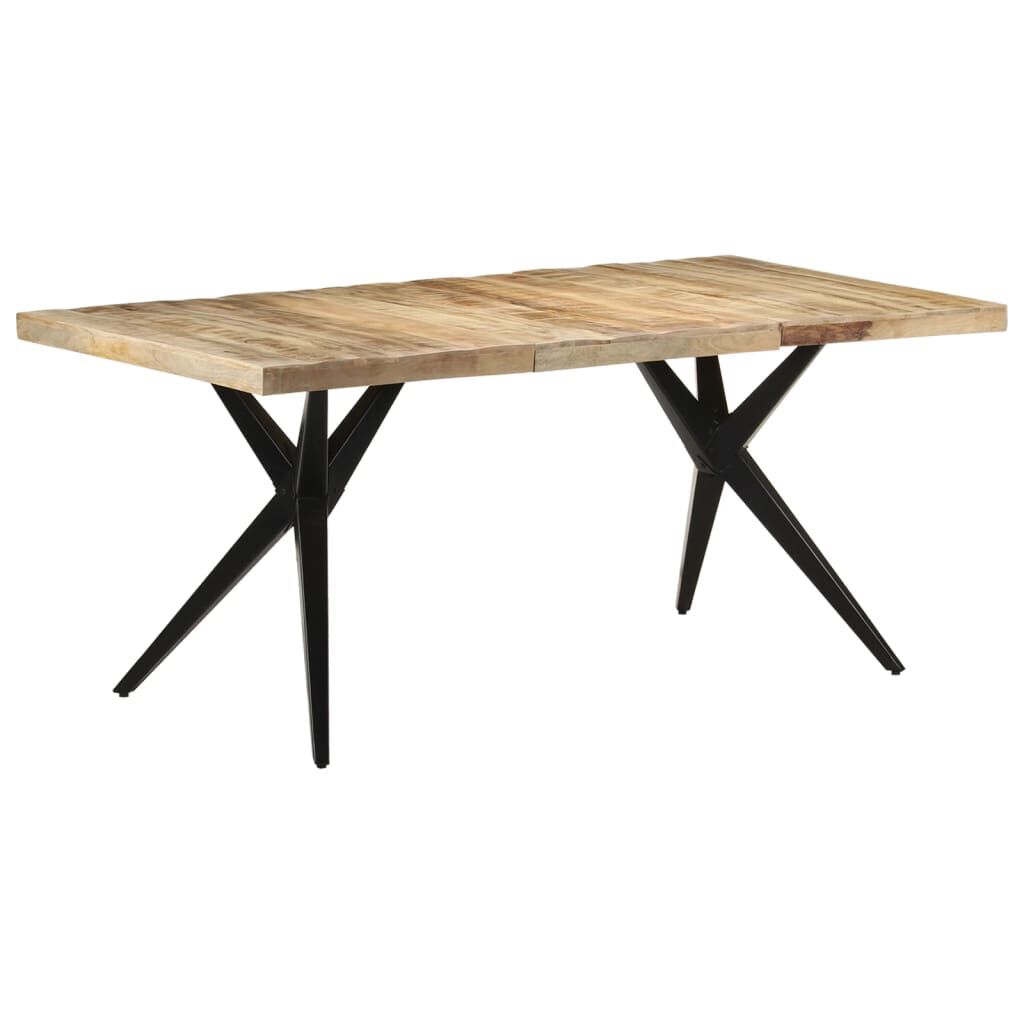 vidaXL Τραπεζαρία 180 x 90 x 76 εκ. από Ακατέργαστο Ξύλο Μάνγκο
