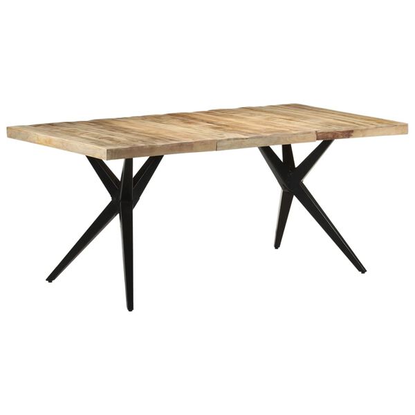 vidaXL Τραπεζαρία 180 x 90 x 76 εκ. από Ακατέργαστο Ξύλο Μάνγκο