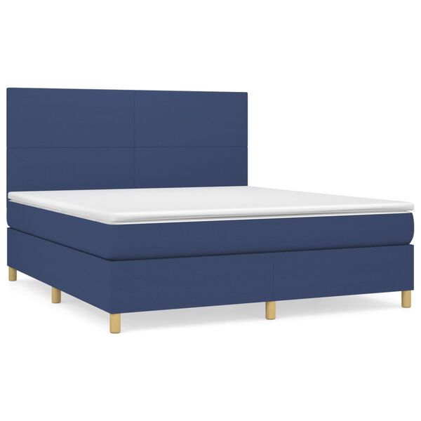 vidaXL &Kappa;&rho;&epsilon;&beta;ά&tau;&iota; Boxspring &mu;&epsilon; &Sigma;&tau;&rho;ώ&mu;&alpha; &Mu;&pi;&lambda;&epsilon; 180x200 &epsilon;&kappa;. &Upsilon;&phi;&alpha;&sigma;&mu;ά&tau;&iota;&nu;&omicron;