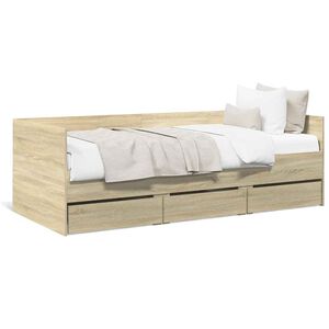vidaXL &Kappa;&alpha;&nu;&alpha;&pi;έ&sigmaf; &Kappa;&rho;&epsilon;&beta;ά&tau;&iota; &mu;&epsilon; &Sigma;&upsilon;&rho;&tau;ά&rho;&iota;&alpha; &Chi;&omega;&rho;ί&sigmaf; &Sigma;&tau;&rho;ώ&mu;&alpha; Sonoma &Delta;&rho;&upsilon;&sigmaf; 100x200&epsilon;&kappa;.