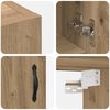 vidaXL &Tau;&omicron;ί&chi;&omicron;&upsilon; &Nu;&tau;&omicron;&upsilon;&lambda;ά&pi;&alpha; Artisan Oak 60 x 31 x 70 &epsilon;&kappa; &Epsilon;&pi;&epsilon;&xi;&epsilon;&rho;&gamma;&alpha;&sigma;&mu;έ&nu;&omicron; &xi;ύ&lambda;&omicron;