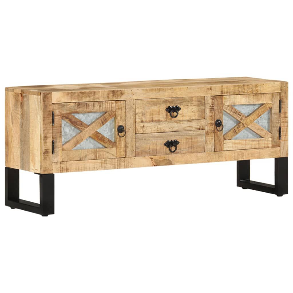 vidaXL Έπιπλο Τηλεόρασης 110 x 30 x 45 εκ. από Ακατέργαστο Ξύλο Μάνγκο