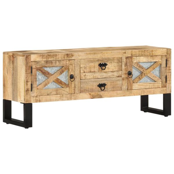 vidaXL Έπιπλο Τηλεόρασης 110 x 30 x 45 εκ. από Ακατέργαστο Ξύλο Μάνγκο