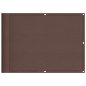 vidaXL Διαχωριστικό Βεράντας Καφέ 75x1000εκ 100% Πολ. Ύφασμα Oxford
