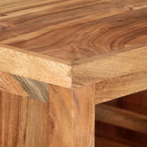 vidaXL Τρόλεϊ Κουζίνας 80 x 45 x 91 εκ. από Μασίφ Ξύλο Ακακίας
