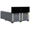 vidaXL Κρεβάτι Boxspring με Στρώμα Σκούρο Γκρι 140x200 εκ. Βελούδινο