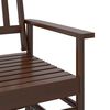 vidaXL Παγκάκι Κουνιστό Μαύρο 118x70x104,5 εκ. Μασίφ Ξύλο Λεύκας