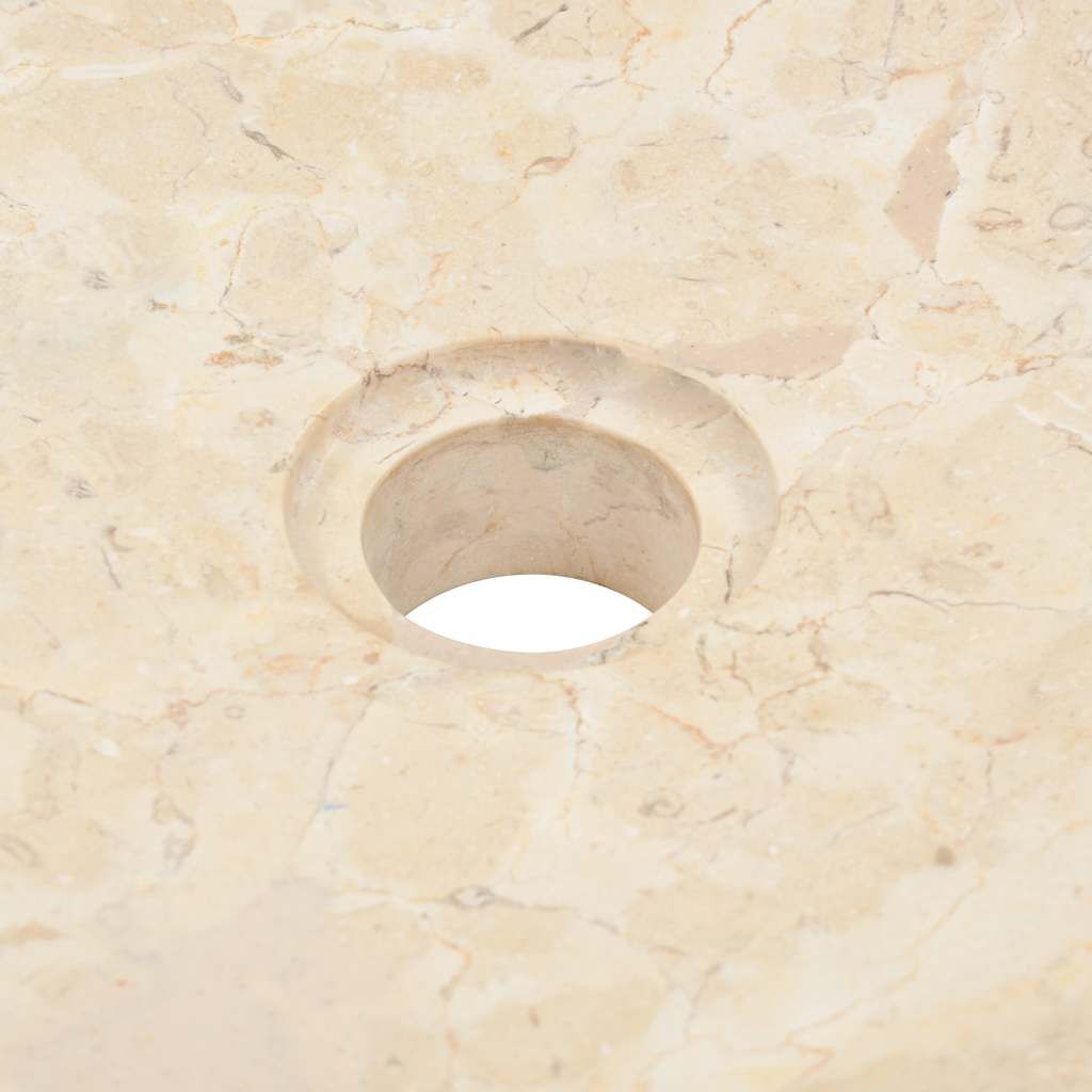 vidaXL Νιπτήρας Κρεμ 40 x 12 εκ. Μαρμάρινος