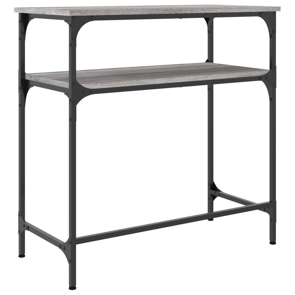 vidaXL Τραπέζι Κονσόλα Γκρι Sonoma 75x35,5x75 εκ. Επεξεργασμένο Ξύλο