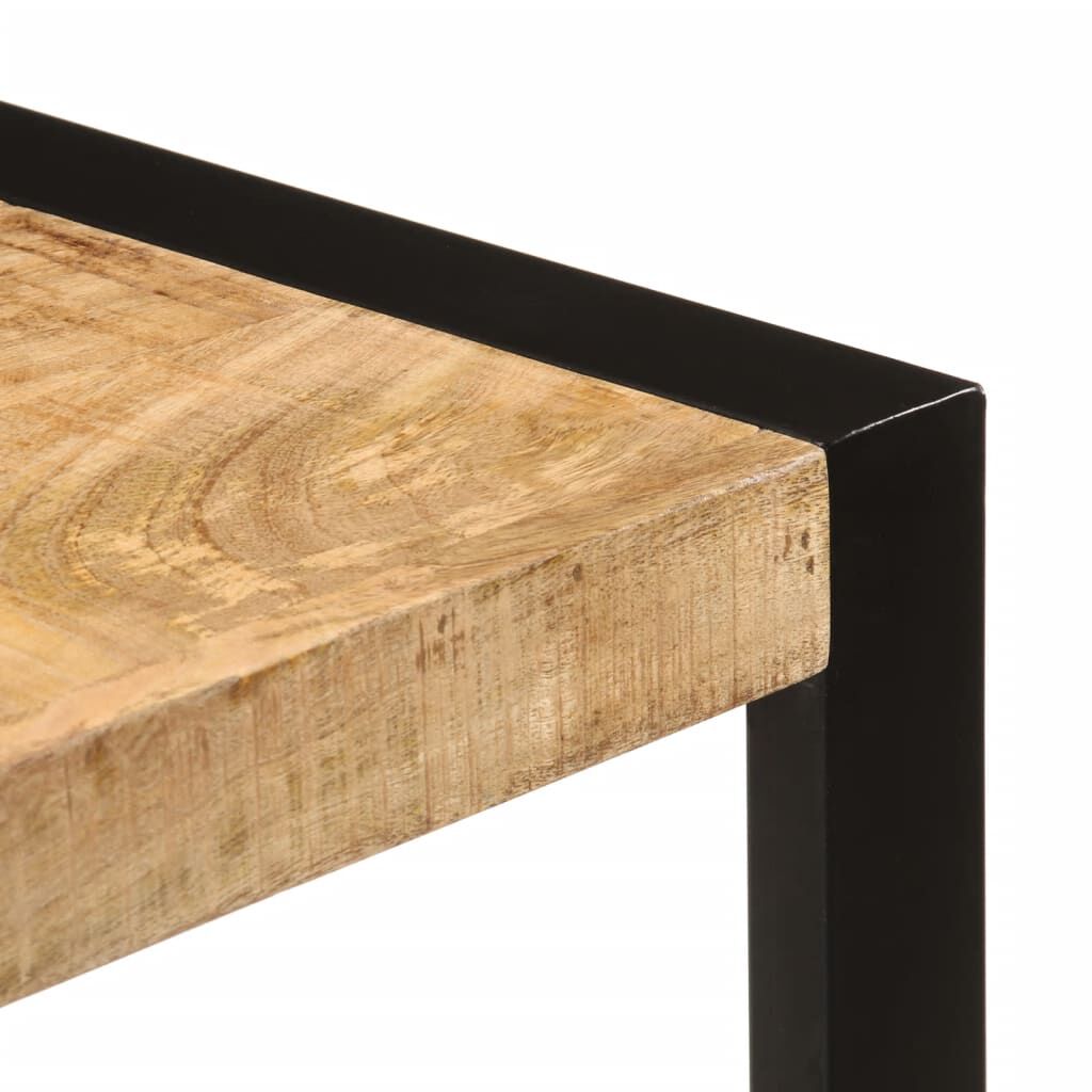 vidaXL Τραπεζαρία 120 x 55 x 76 εκ. από Μασίφ Ακατέργαστο Ξύλο Μάνγκο
