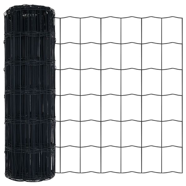 vidaXL Euro Fence με 13 Φλάντζες 0.4x50 μ Γαλβανισμένο Ατσάλι